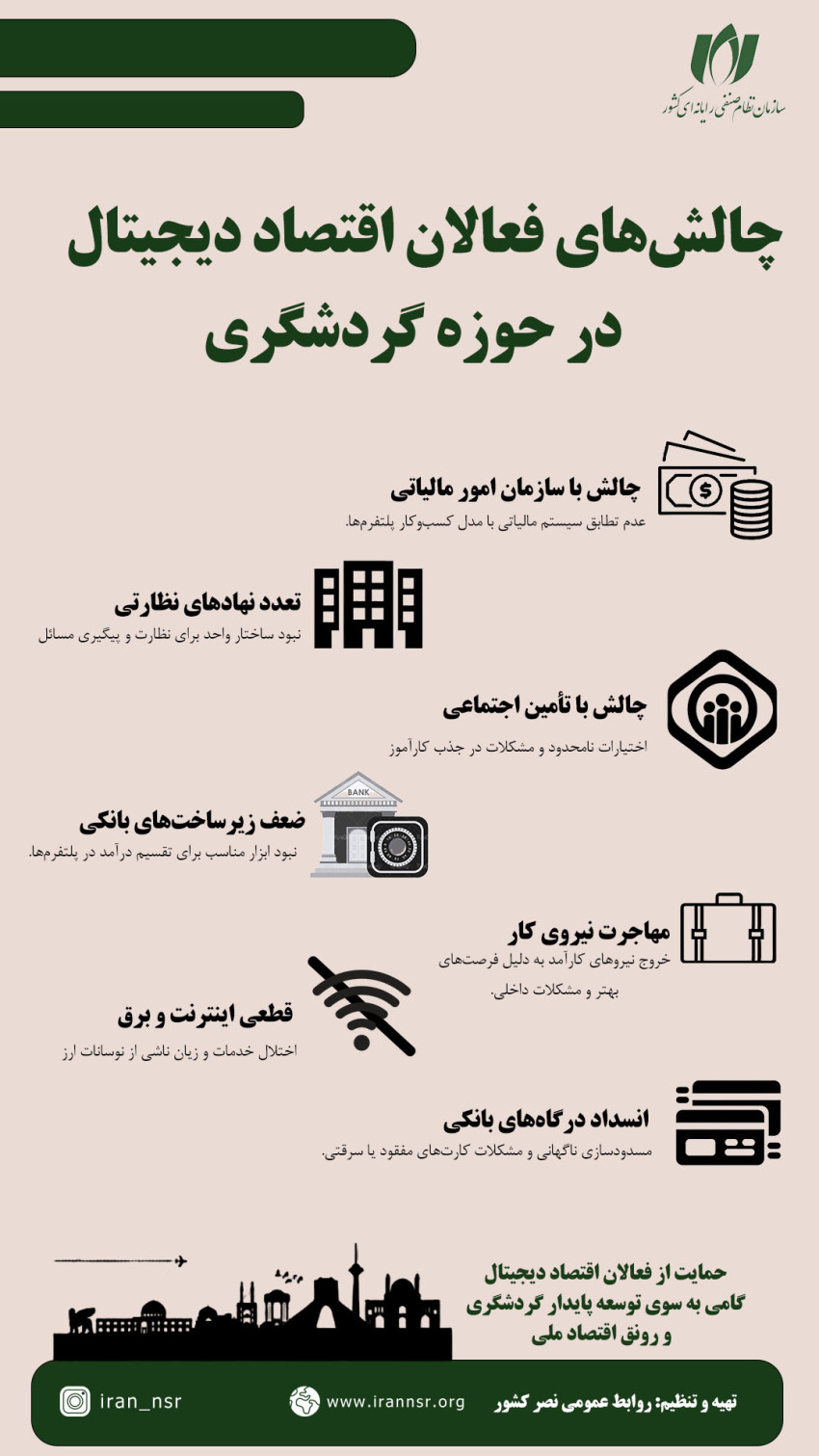 چالش‌های فعالان اقتصاد دیجیتال در حوزه گردشگری